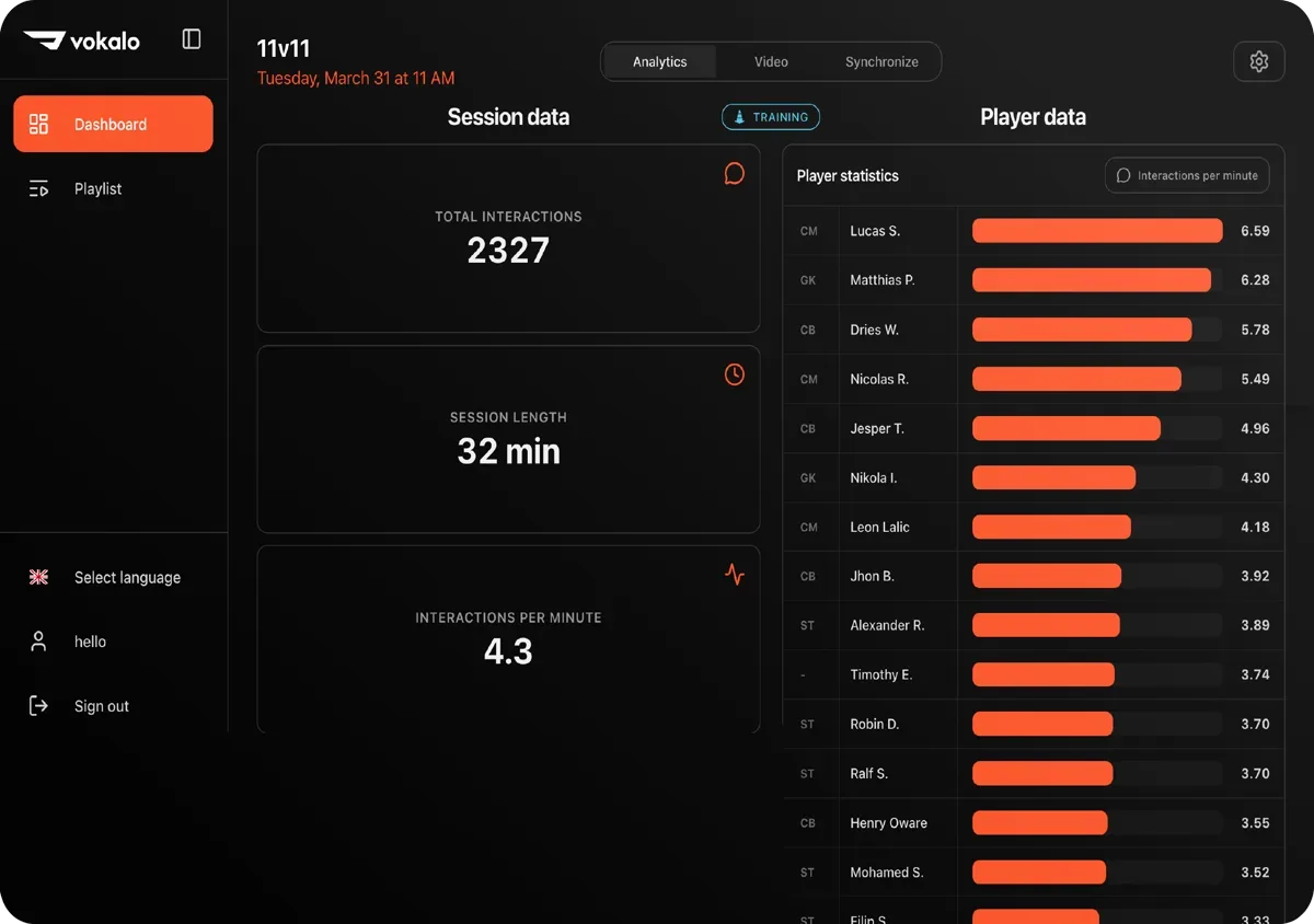 Скриншот: Vokalo.io